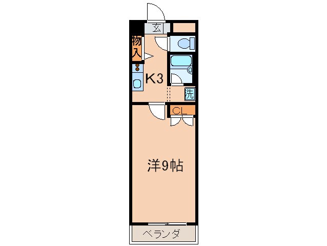 ヒルズ青山(402)の物件間取画像