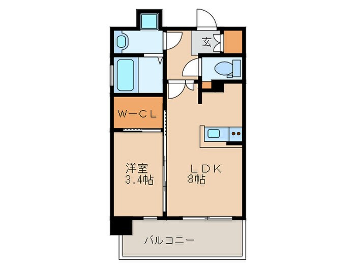 ﾈｽﾄﾋﾟｱ大濠公園駅前Ⅱ（1102）の物件間取画像