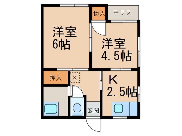 白雲荘の物件間取画像