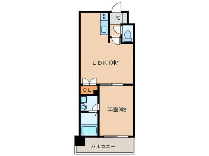レジディア薬院大通の物件間取画像