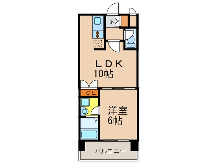 レジディア薬院大通の物件間取画像