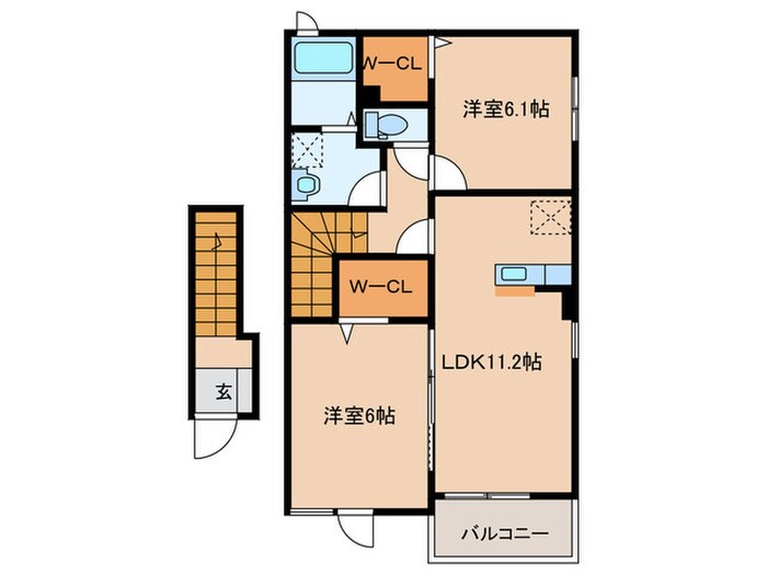 ハーモニーメゾンの物件間取画像