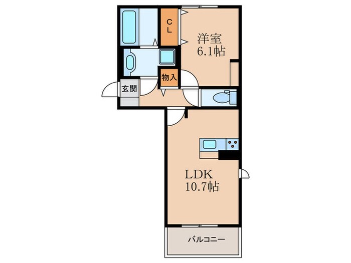 ルート　アトリエの物件間取画像