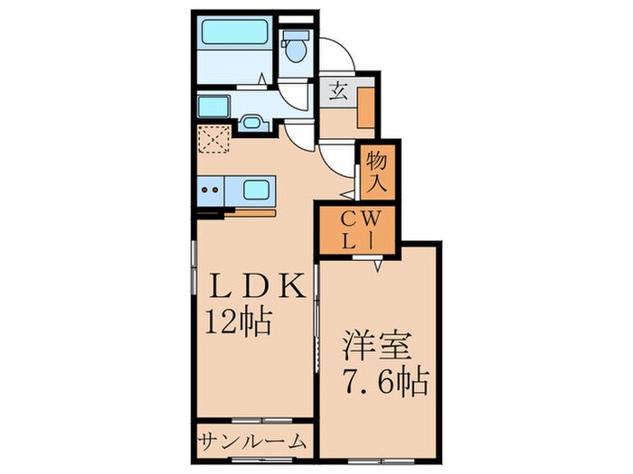 ロータス川宮４の物件間取画像