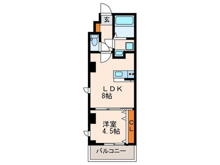 Casa大濠西の物件間取画像