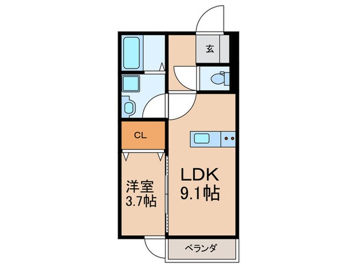 Premiage 久留米学園通の物件間取画像