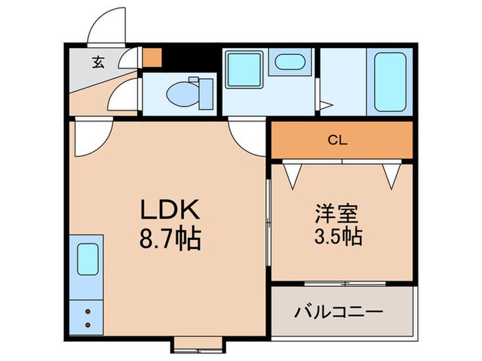 ドラゴンフィールド鳥栖の物件間取画像