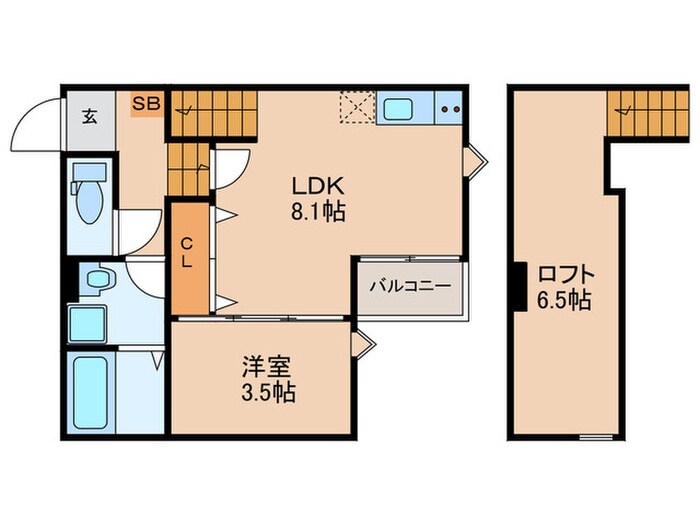 ポラリス鳥栖駅南の物件間取画像