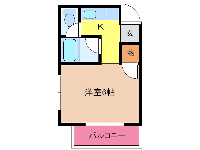 ふかがわビルの物件間取画像