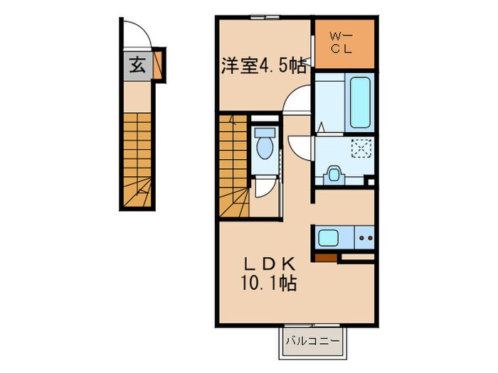 テロワール六番館の物件間取画像