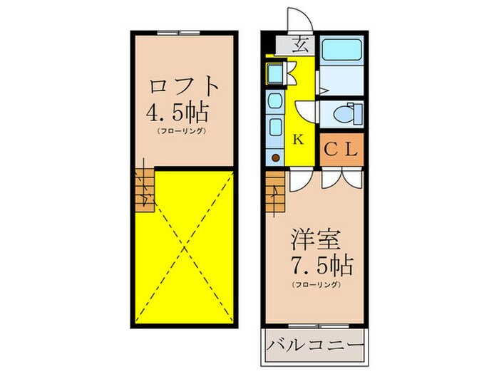 ツインリッチ高宮の物件間取画像