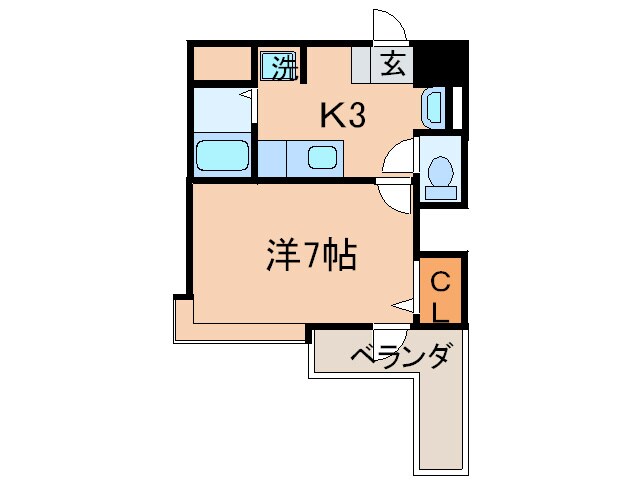 ﾆｭｰｻﾝﾘﾊﾞｰ８番館の物件間取画像