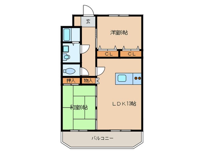 フォルトアークⅡの物件間取画像