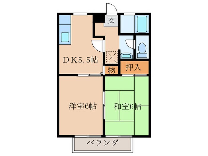 ビーラインＫ　Ⅱの物件間取画像