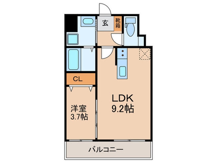 カルム空港南の物件間取画像