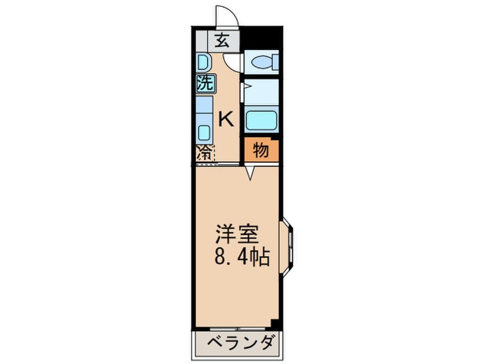 ロジュマン大浦の物件間取画像