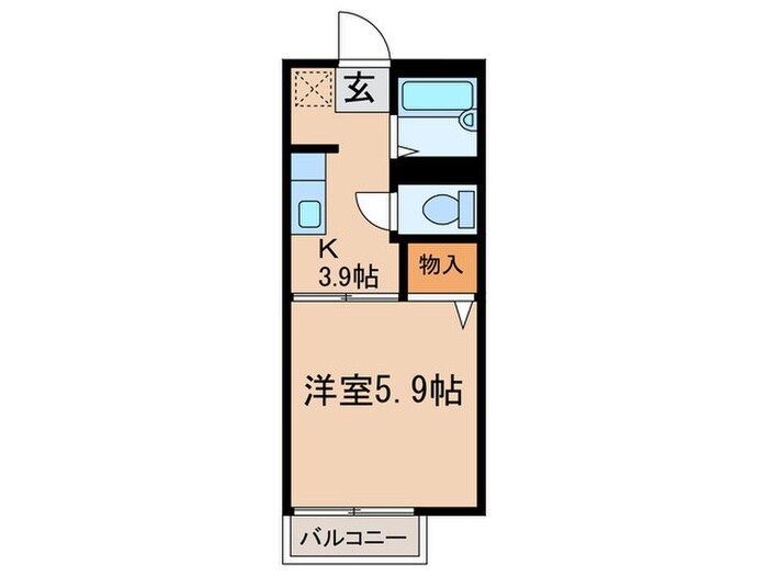 サンオーシャンＡ棟の物件間取画像