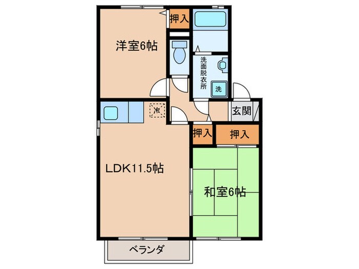 サンシャト－レＣの物件間取画像