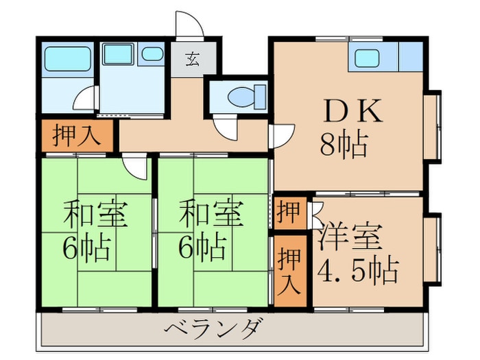 メゾンイタタニの物件間取画像