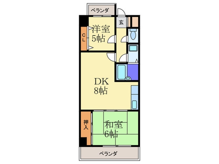 ア－ベイン秋山の物件間取画像