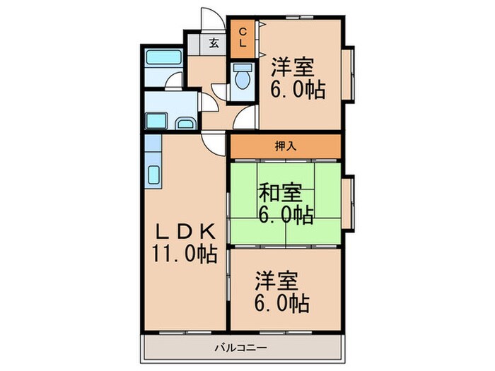 シカセビルの物件間取画像