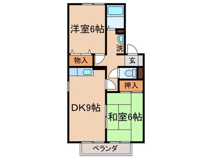 サンセジュールの物件間取画像