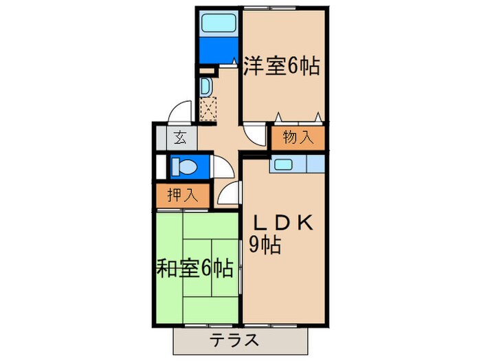 サンセジュールの物件間取画像