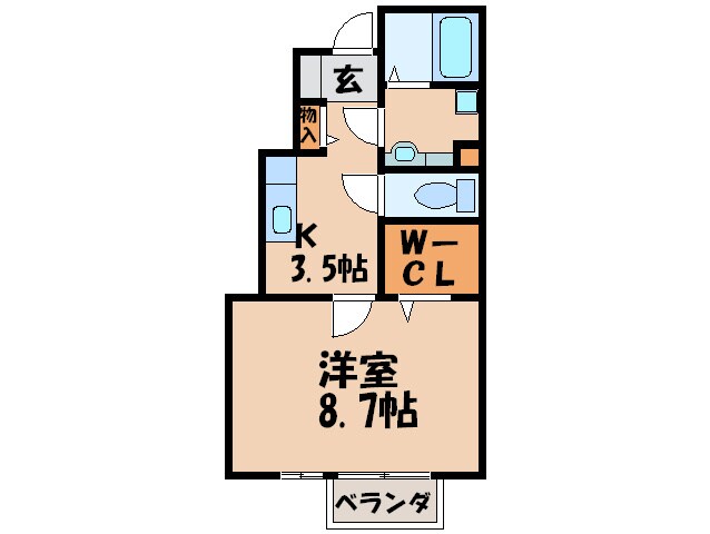 レーブ　シャンブルの物件間取画像