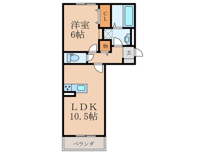 EXCUBE TAKASU SOUTH-COURTの物件間取画像