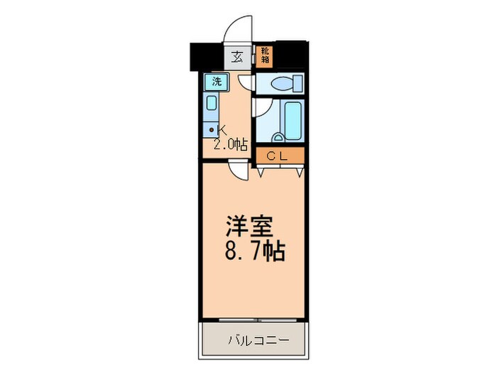 エンクレスト博多駅南(806)の物件間取画像