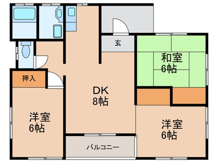 中島ハイツの物件間取画像