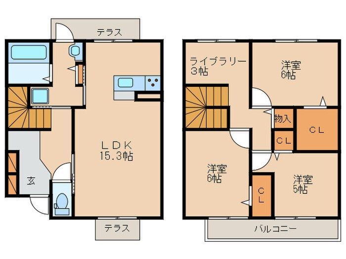 リュエルク－ルＡ棟の物件間取画像