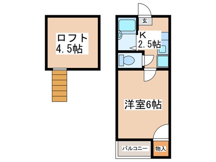 コーポサンクスの物件間取画像