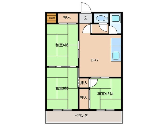 ディアライフ赤坂の物件間取画像