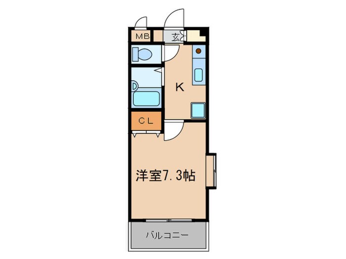 シャンテ吉塚の物件間取画像