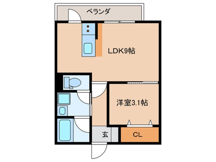 Prevoyance福間中央の物件間取画像