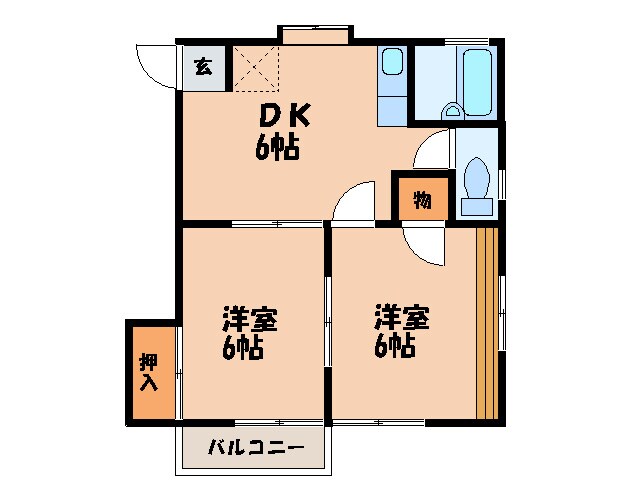 メゾン岡本の物件間取画像