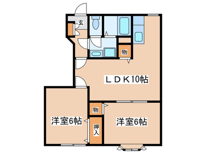 ダンディライオンＡの物件間取画像