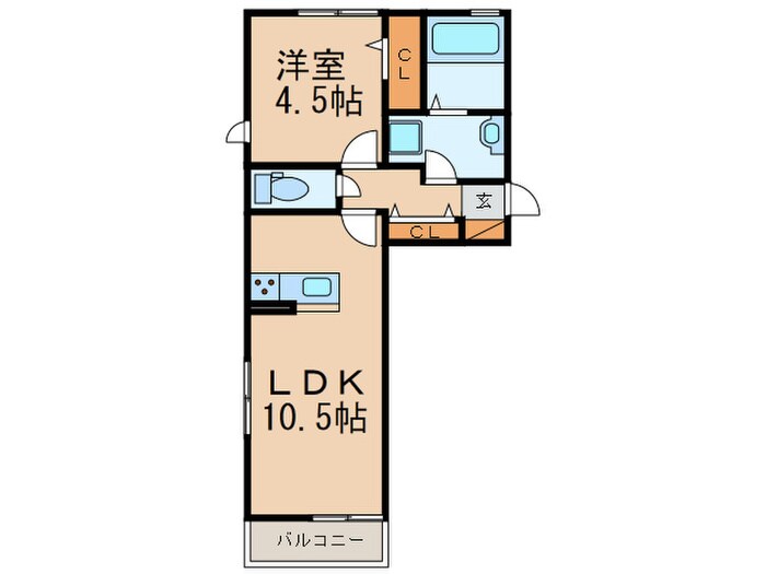 ソレイユひびきが丘の物件間取画像