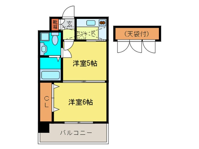 エステ－トモア警固本通りの物件間取画像