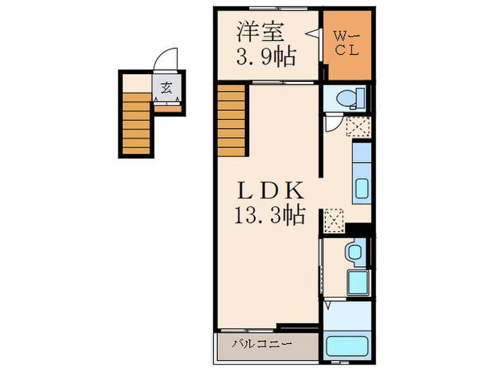 リッジクレストの物件間取画像