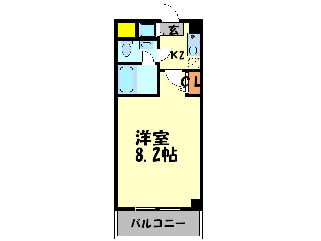 スクエア大橋の物件間取画像