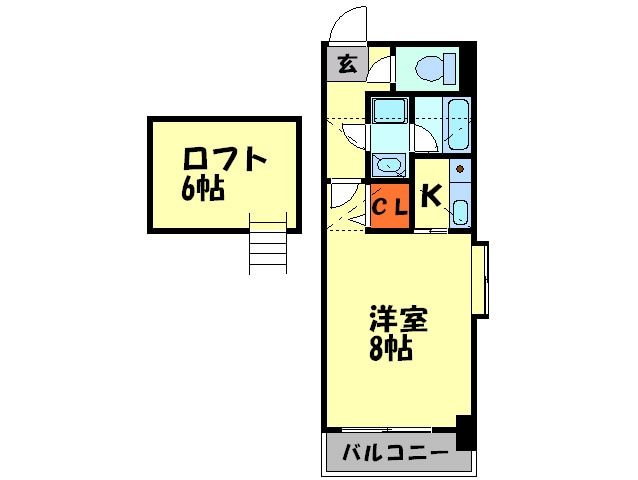 スクエア大橋の物件間取画像