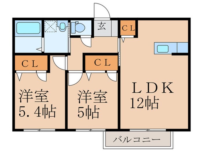 メルヴェ－ル・コンフォルトの物件間取画像