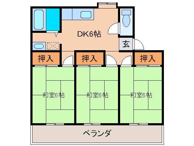 ハヤシダハイツの物件間取画像