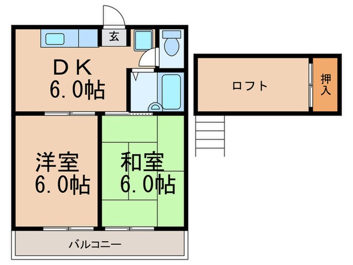 メゾンドブレシアの物件間取画像