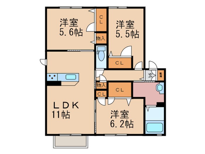 Ele-Garden C棟の物件間取画像