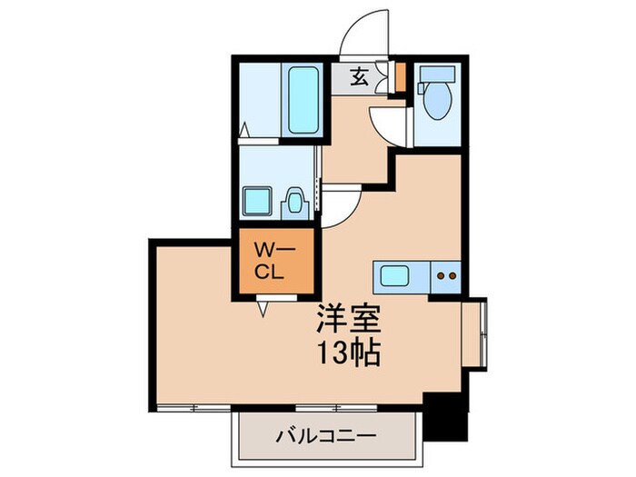 エスペランサ天神EASTの物件間取画像