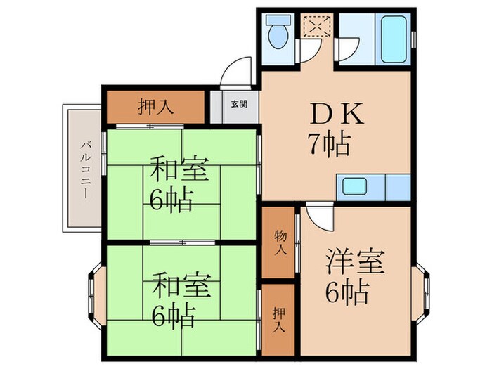 ベルエポック曽根の物件間取画像