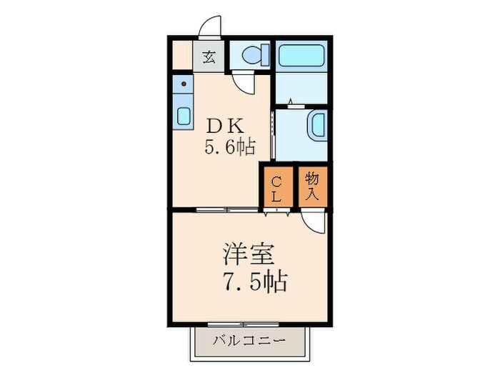 ドゥソレイユ２１Ｂ棟の物件間取画像